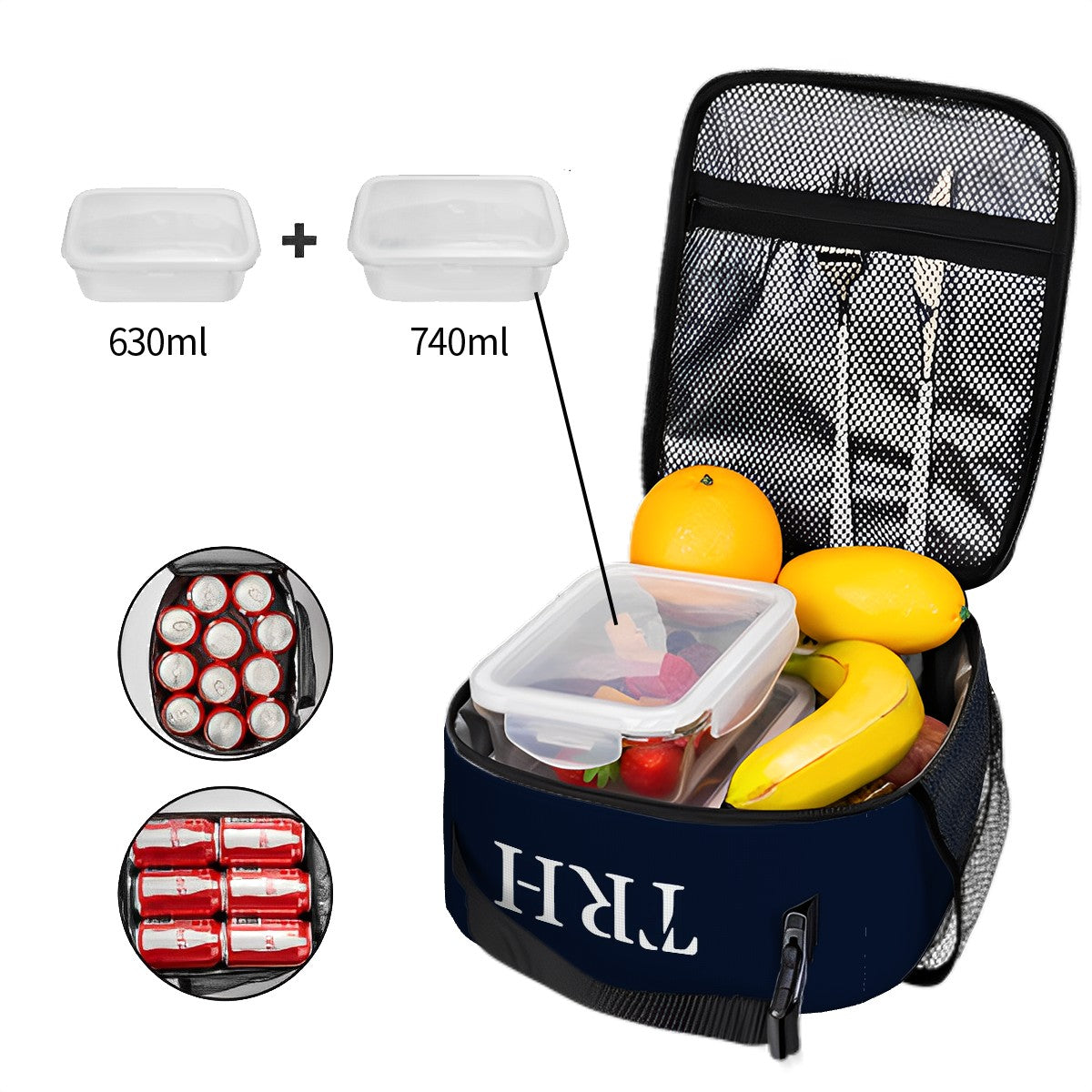 Haven Binky & Bottle Bag – Blue Floral Baby Bottle, Pacifier & Snack Bag