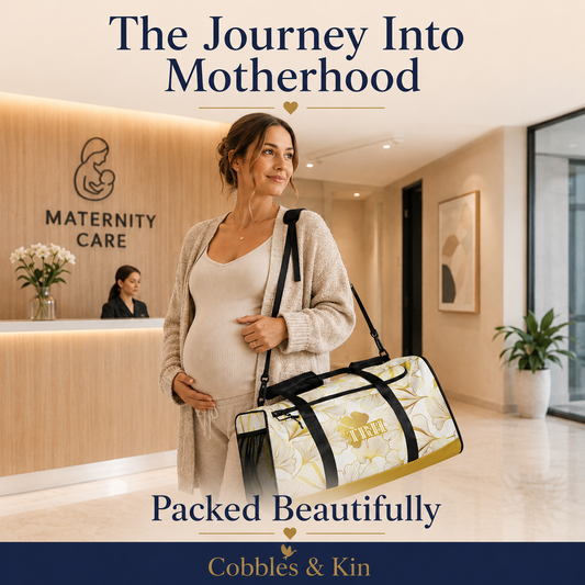 The Aurora Collection| Monogram Labor & Delivery Hospital Bag with B I R T H acronym for Birth and Postpartum Essentials