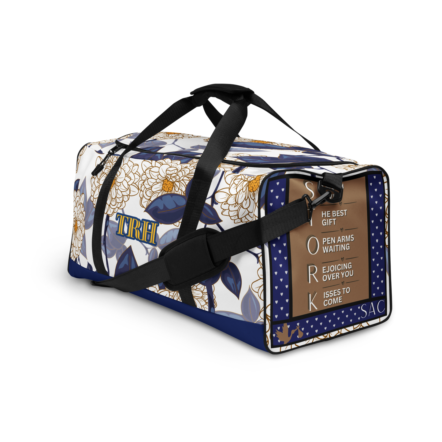 Haven STORK Labor & Delivery Bag | Floral Hospital Duffle for Moms