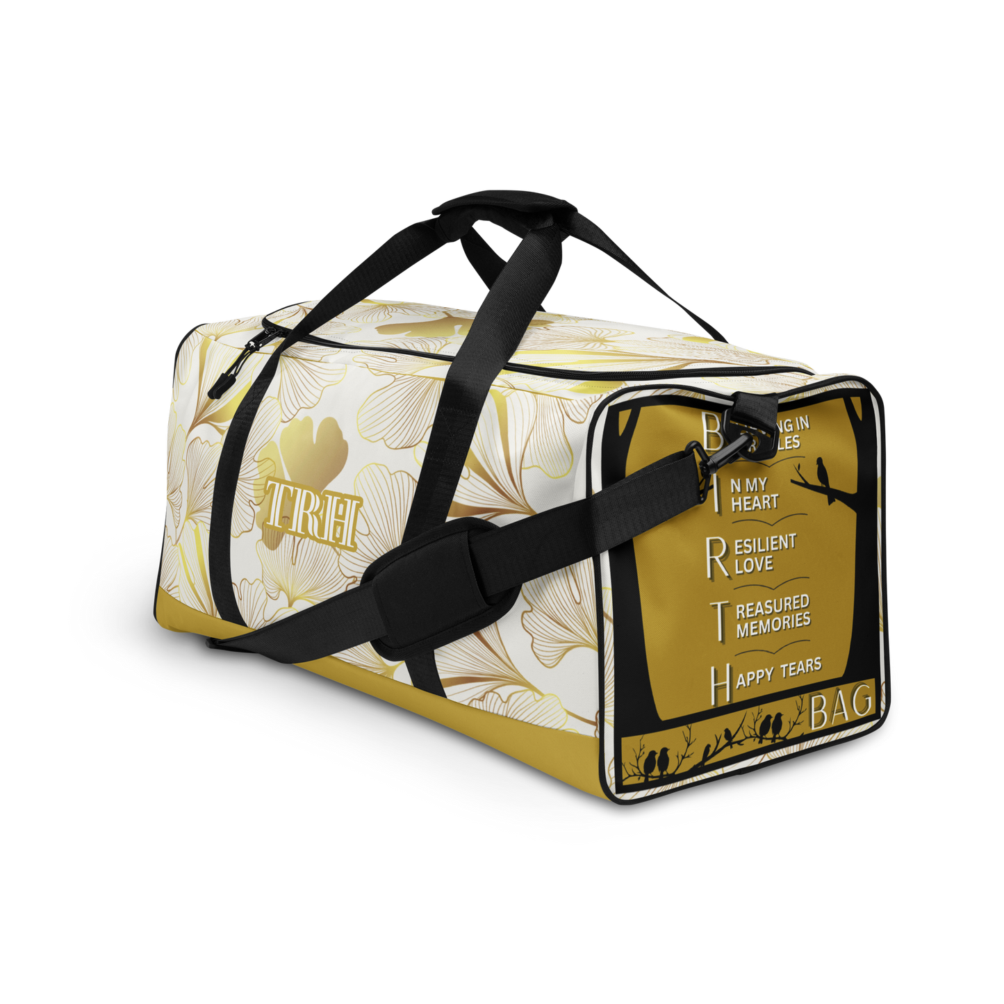 The Aurora Collection| Monogram Labor & Delivery Hospital Bag with B I R T H acronym for Birth and Postpartum Essentials
