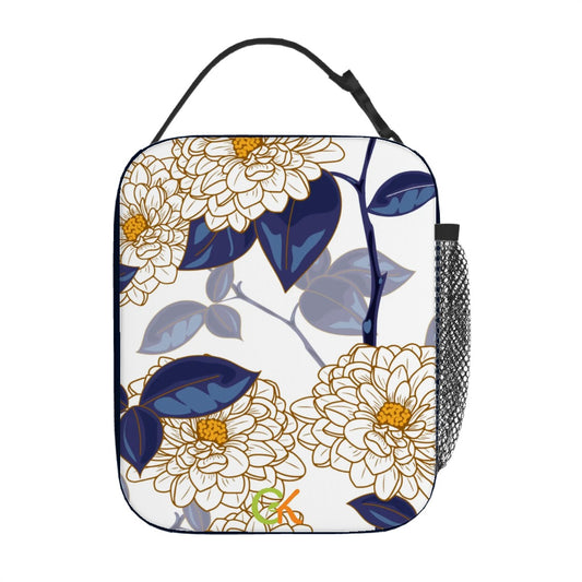Haven Binky & Bottle Bag – Blue Floral Baby Bottle, Pacifier & Snack Bag