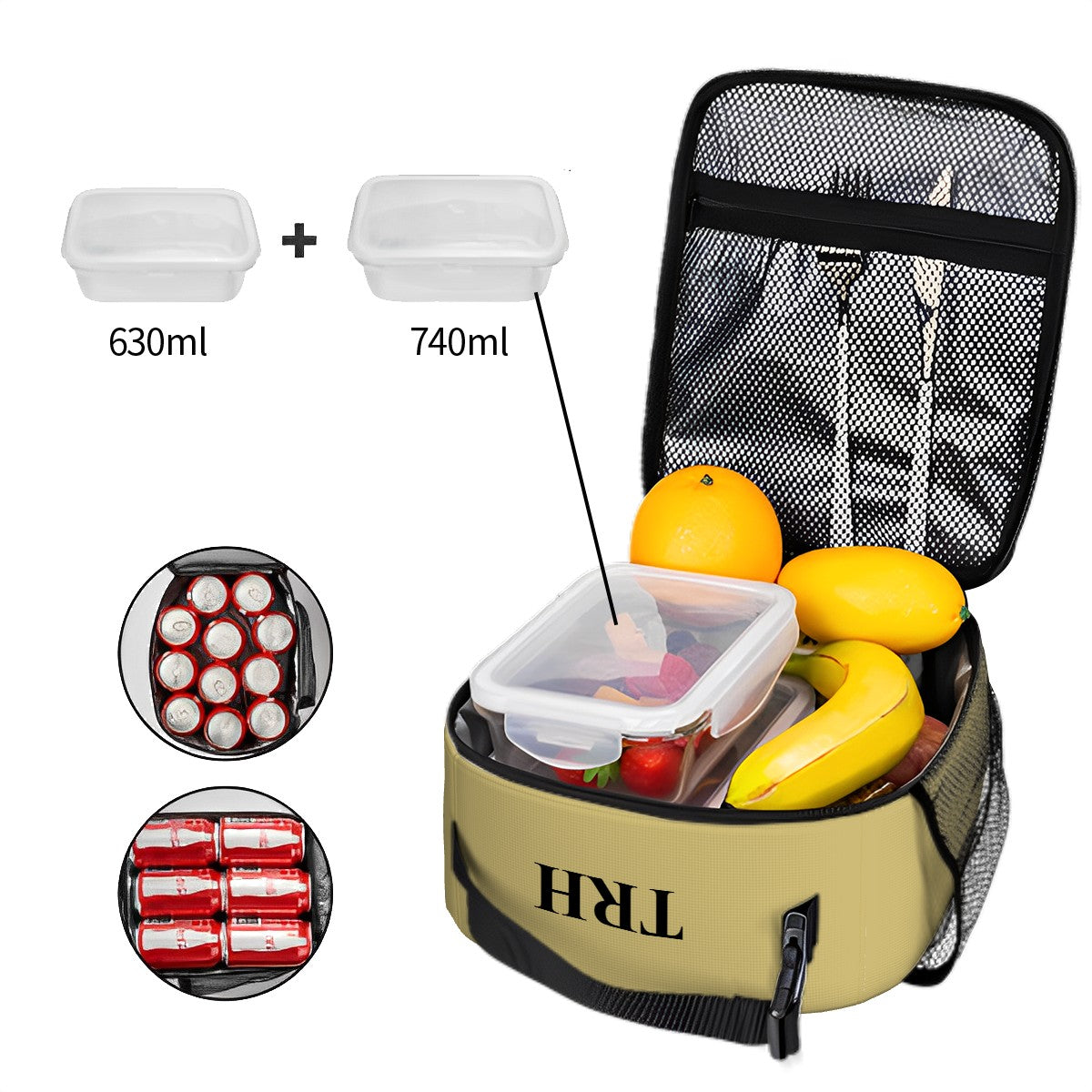 Aurora Binky & Bottle Bag – Elegant Gold Baby Bottle, Pacifier & Snack Bag